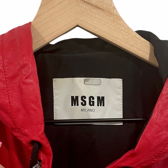 ♦️SOLD♦️MSGM Snakeskin Colorblock Faux Leather Jacket - Picture 14 of 15